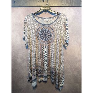 Fever boho stretchy flowy T-shirt size 2XL